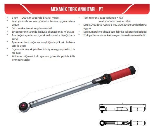 Gav PT-600 Mekanik Tork Anahtarı