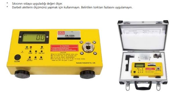 Gav TM-150A Elektrikli Ve Havalı Tork Ölçme Cihazı