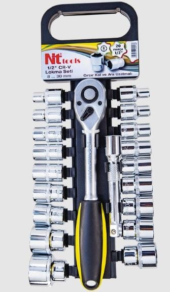 NT Tools 20 Pc 1/2 6 Köşe Lokma Takımı