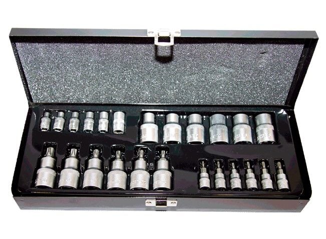 NT Tools 24 Pc 1/4-1/2 Torx Ve E-Tipi Lokma Seti