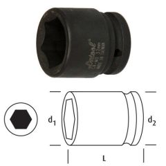 OSAKA 1/2'' 08-32 MM ÖLÇÜ ARALIĞI HAVALI LOKMA - KISA