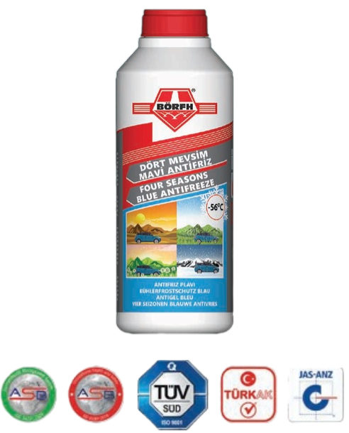 Börfh Dört Mevsim Kırmızı Antifiriz 1.5 LT