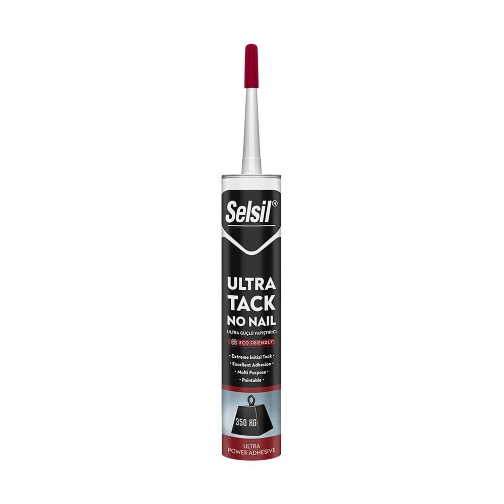 Selsil Ultra Tack Hibrit Güçlü Montaj Yapıştırıcı 290 Ml Beyaz ( Kampanya)