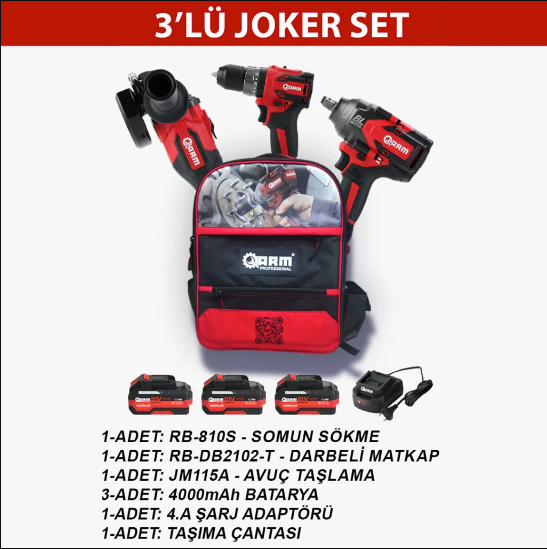 3'lü Joker Set ARM Professional