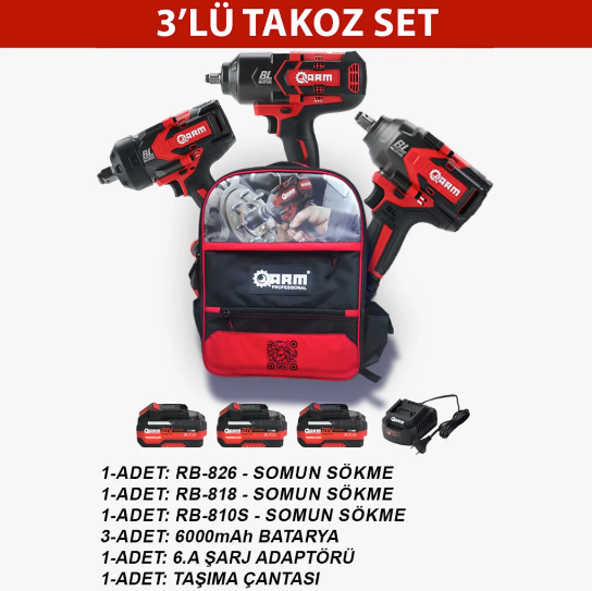 3'lü Takoz Set ARM Professional