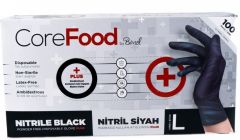 Core Food Extra Kalın Nitril Eldiven 50'Li