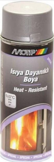 Motip Isıya Dayanıklı Gri Sprey Boya 500 ml